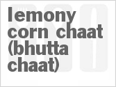 recipe for lemony corn chaat (bhutta chaat)