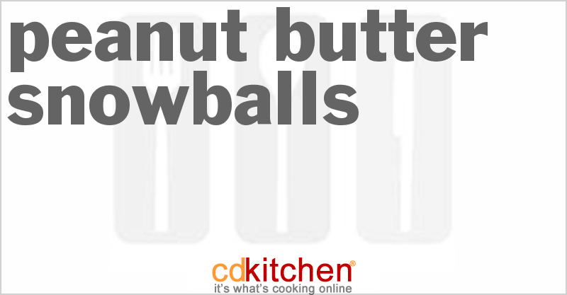 Peanut Butter Snowballs - CDKitchen.com