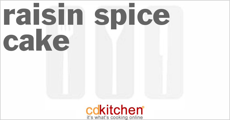 Raisin Spice Cake - CDKitchen.com