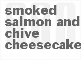 recipe for smoked salmon and chive cheesecake