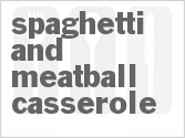 recipe for spaghetti and meatball casserole