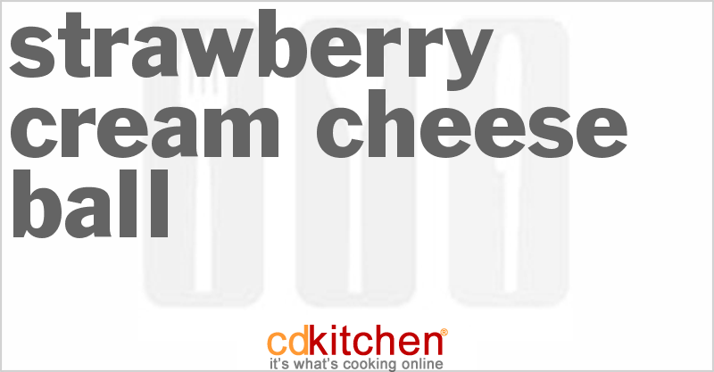 Strawberry Cream Cheese Ball - CDKitchen.com