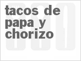 recipe for tacos de papa y chorizo