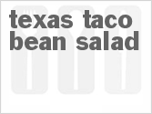 recipe for texas taco-bean salad