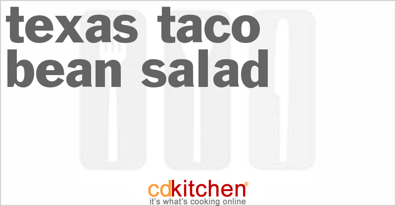 Texas Taco-Bean Salad - CDKitchen.com