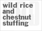recipe for wild rice and chestnut stuffing