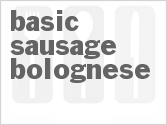 Basic Sausage Bolognese
