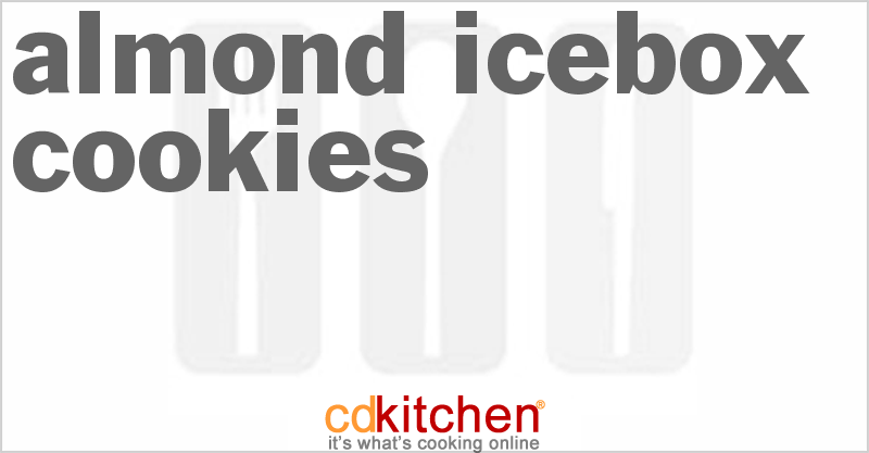 Almond Icebox Cookies - CDKitchen.com