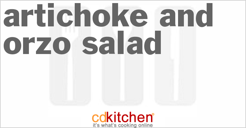 Artichoke And Orzo Salad - CDKitchen.com