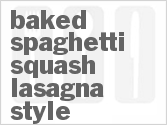 recipe for baked spaghetti squash lasagna style