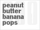 recipe for peanut butter banana pops