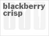 recipe for blackberry crisp