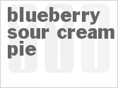 recipe for blueberry sour cream pie