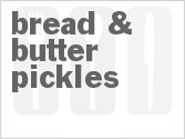 recipe for bread and butter pickles