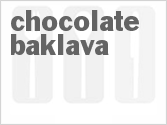 recipe for chocolate baklava