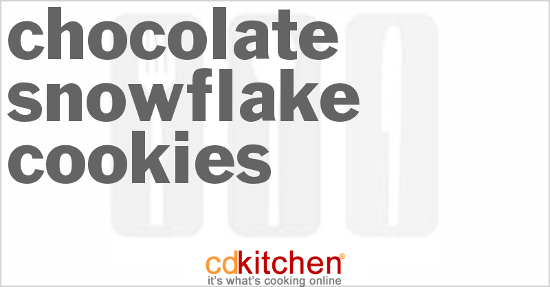 Chocolate Snowflake Cookies - CDKitchen.com