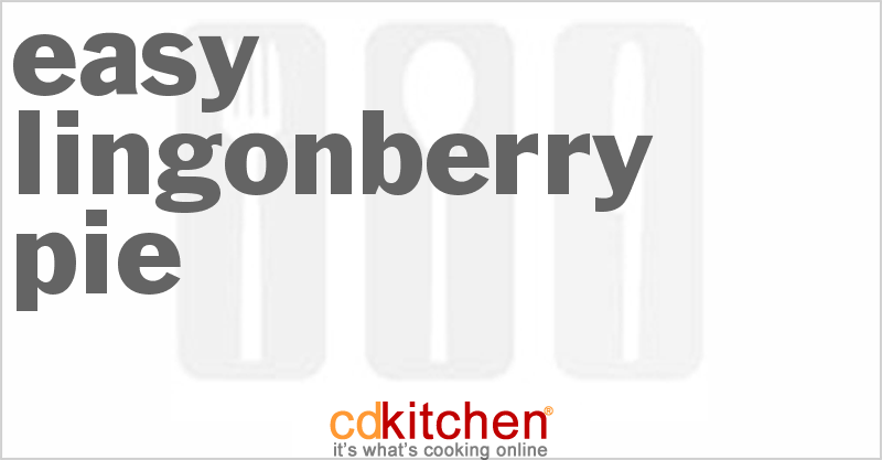 Easy Lingonberry Pie - CDKitchen.com