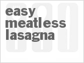 recipe for easy meatless lasagna