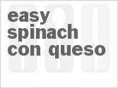 recipe for easy spinach con queso