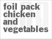 recipe for foil pack chicken and vegetables