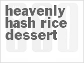 recipe for heavenly hash rice dessert