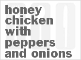 recipe for honey chicken with peppers and onions