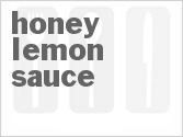 recipe for honey-lemon sauce