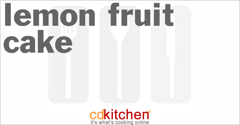 Lemon Fruit Cake - CDKitchen.com