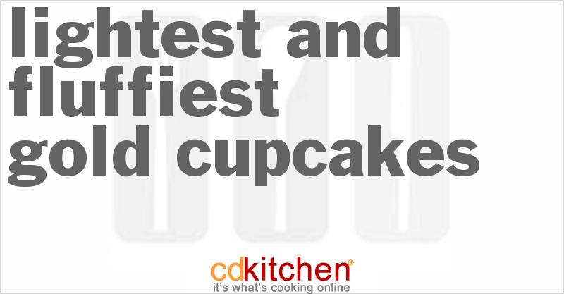 Lightest And Fluffiest Gold Cupcakes - CDKitchen.com