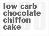 recipe for low carb chocolate chiffon cake