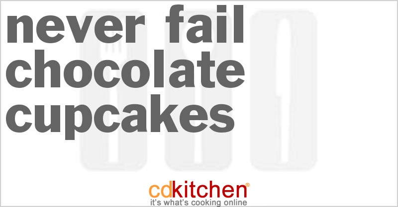 Never Fail Chocolate Cupcakes - CDKitchen.com