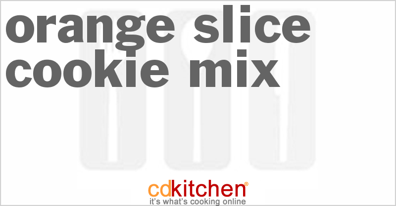 Orange Slice Cookie Mix - CDKitchen.com