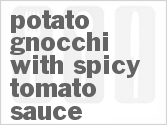 recipe for potato gnocchi with spicy tomato sauce