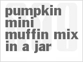 recipe for pumpkin mini muffin mix in a jar