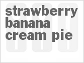 recipe for strawberry banana cream pie