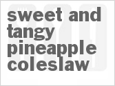 recipe for sweet and tangy pineapple coleslaw