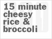 recipe for cheesy rice & broccoli