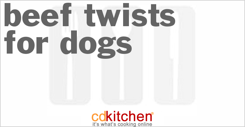 Beef Twists for Dogs - CDKitchen.com