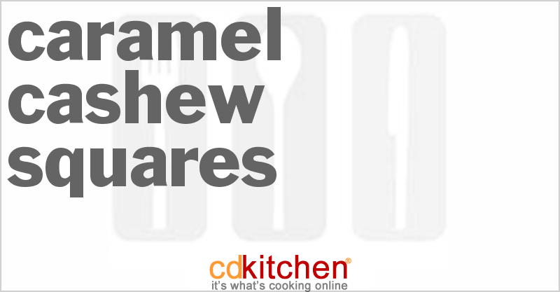 Caramel Cashew Squares - CDKitchen.com
