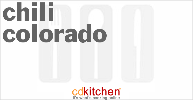 Chili Colorado - CDKitchen.com