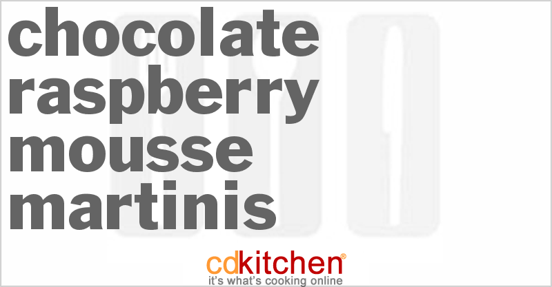 Chocolate Raspberry Mousse Martinis - CDKitchen.com