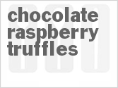 recipe for chocolate raspberry truffles