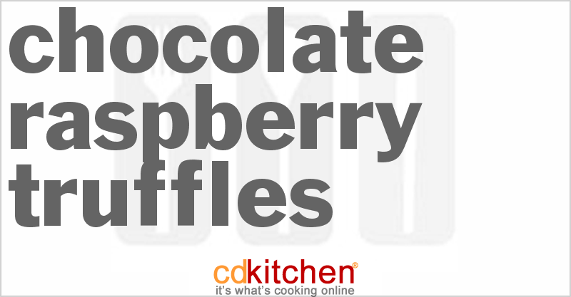Chocolate Raspberry Truffles - CDKitchen.com