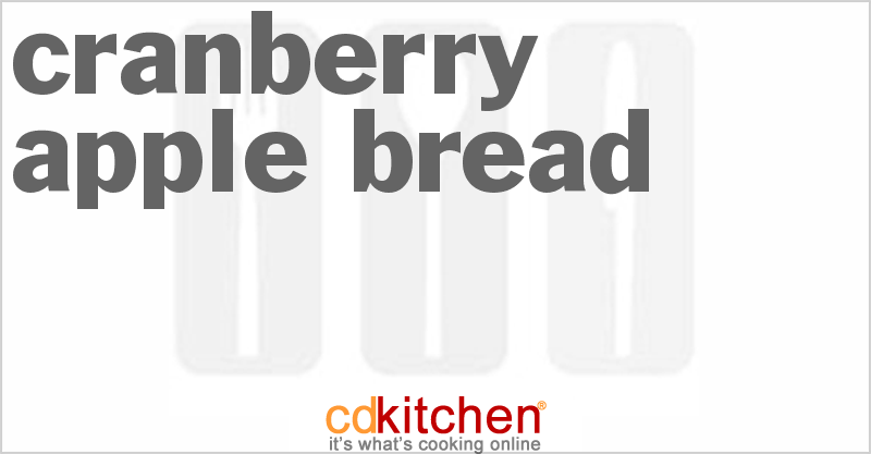 Cranberry Apple Bread Recipe