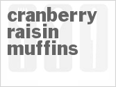 recipe for cranberry-raisin muffins