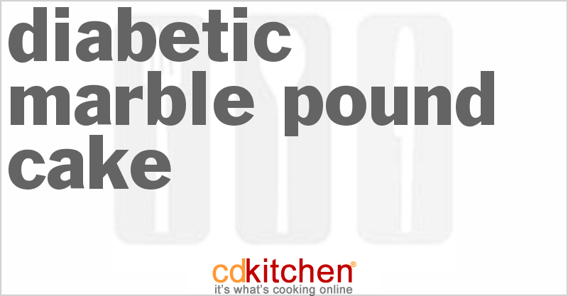 Diabetic Marble Pound Cake Recipe Cdkitchen Com