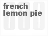 recipe for french lemon pie