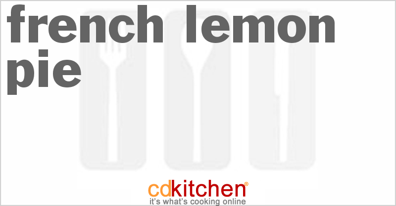 French Lemon Pie - CDKitchen.com