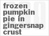 recipe for frozen pumpkin pie in gingersnap crust