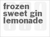 recipe for frozen sweet gin lemonade cocktail